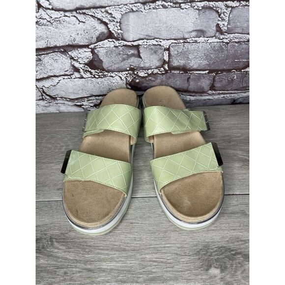 Vionic Brandie Mint Green Double Strap Slide Vegan Sandals Women’s Sz 8M US/39EU - Picture 9 of 16